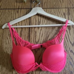 Red Lace Victoria's Secret Push Up Bra
